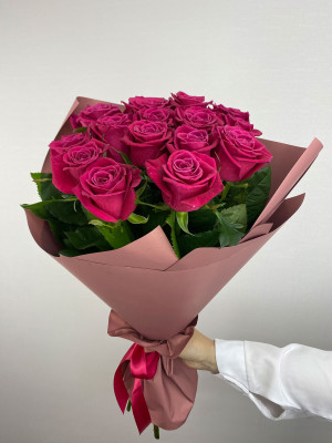 Букет «15 роз Shangri La (70 см)»