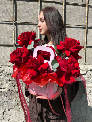 Букет «Шелковое сердце»
