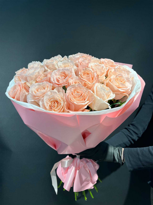 Букет «Роза «Саида» 25 шт» в оформлении