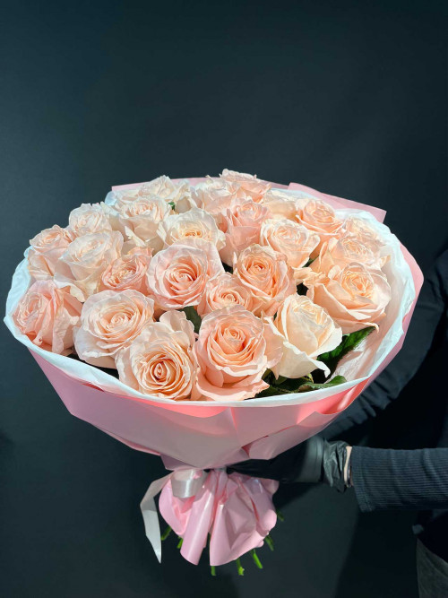 Букет «Роза «Саида» 25 шт» в оформлении