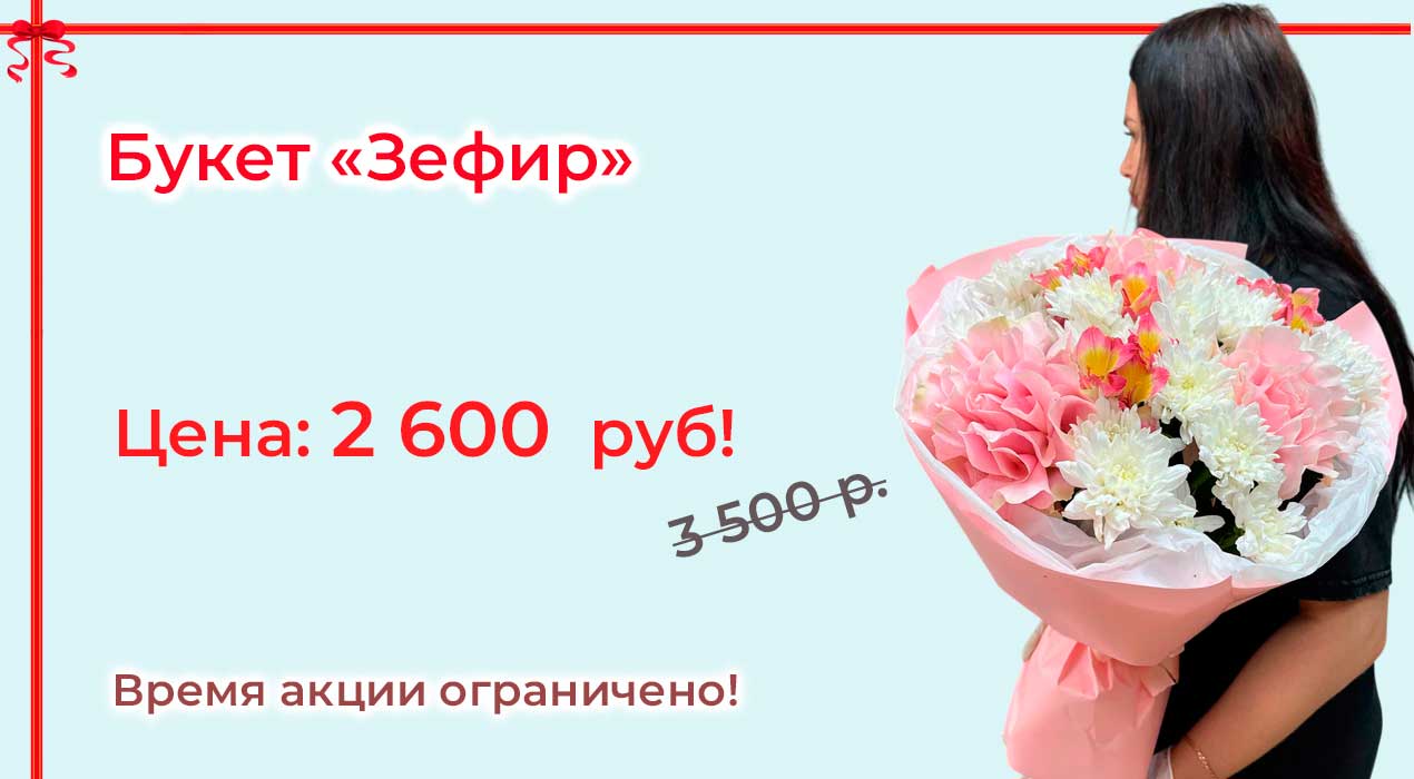 Акция 112 Букет Зефир